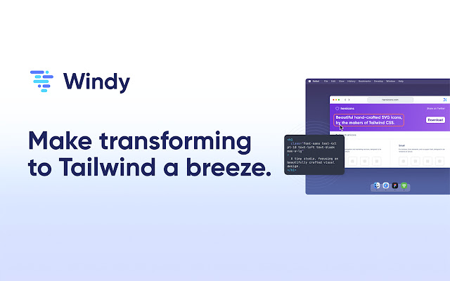 Windy  from Chrome web store to be run with OffiDocs Chromium online