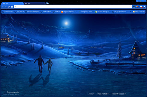 Winter Night in Moonlight  from Chrome web store to be run with OffiDocs Chromium online