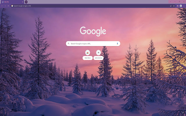 Wintry Sunrise HD Theme  from Chrome web store to be run with OffiDocs Chromium online