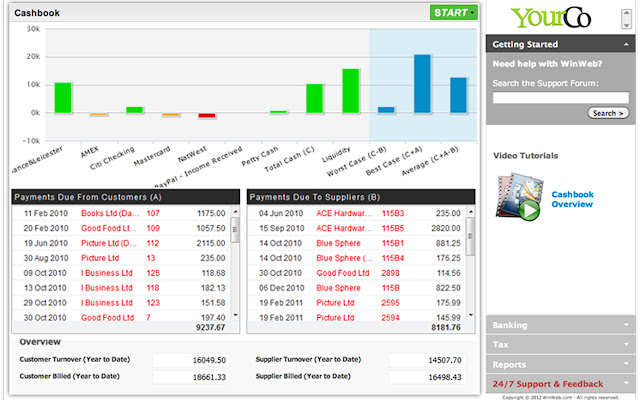 WinWeb Cashbook  from Chrome web store to be run with OffiDocs Chromium online