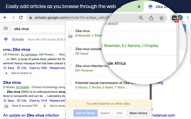 wizdom.ai  from Chrome web store to be run with OffiDocs Chromium online