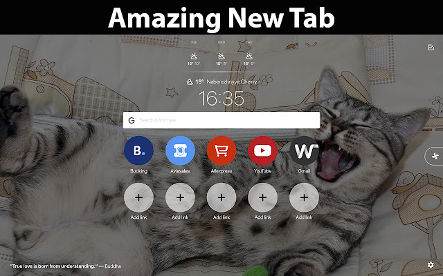 Wondertab  from Chrome web store to be run with OffiDocs Chromium online