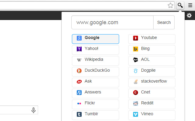 Woodr Search Popup  from Chrome web store to be run with OffiDocs Chromium online