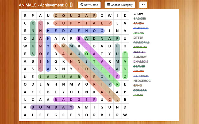 Word Search Unlimited  from Chrome web store to be run with OffiDocs Chromium online