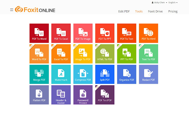 Word to PDF Foxit Online  from Chrome web store to be run with OffiDocs Chromium online