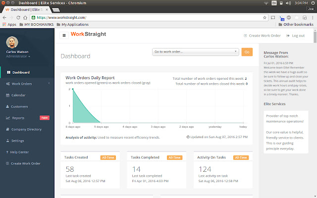 WorkStraight Work Order Management  from Chrome web store to be run with OffiDocs Chromium online