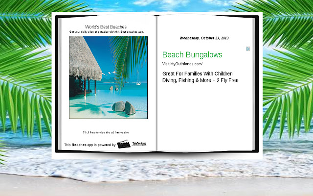 Worlds Best Beaches  from Chrome web store to be run with OffiDocs Chromium online