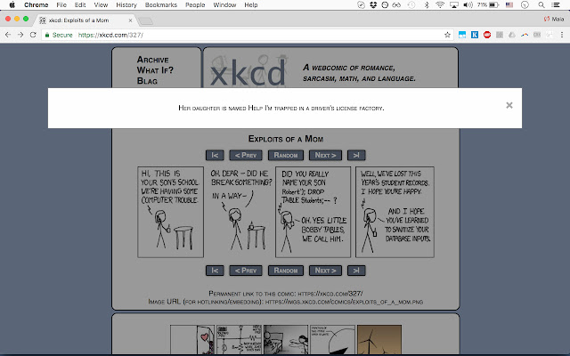 XKCD Binge  from Chrome web store to be run with OffiDocs Chromium online