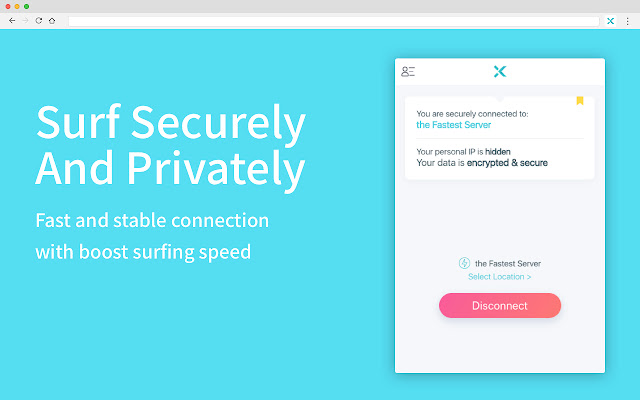 X VPN Fast and Stable | Secure VPN Proxy  from Chrome web store to be run with OffiDocs Chromium online