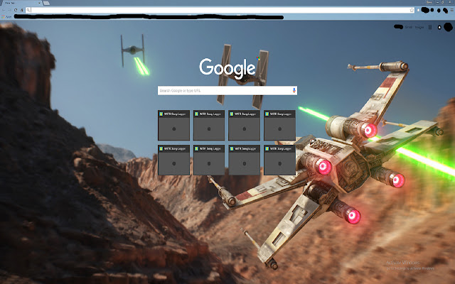 X Wing Over Jakku  from Chrome web store to be run with OffiDocs Chromium online