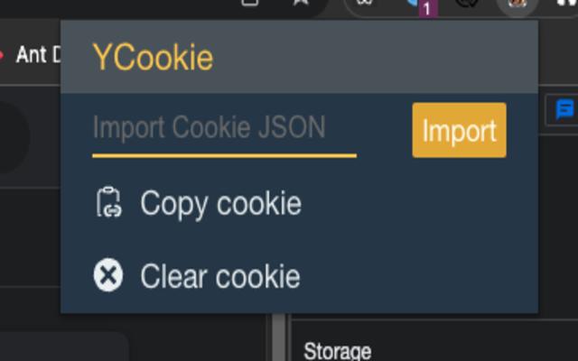 YCookie  from Chrome web store to be run with OffiDocs Chromium online