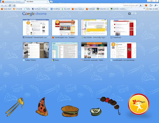 Yemeksepeti Mavi Google Chrome Teması  from Chrome web store to be run with OffiDocs Chromium online