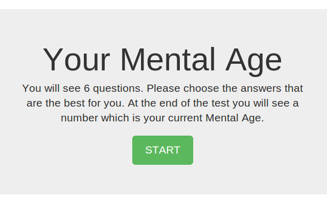 Your Mental Age Test  from Chrome web store to be run with OffiDocs Chromium online
