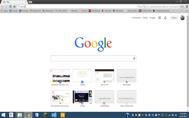 YouSearch  from Chrome web store to be run with OffiDocs Chromium online