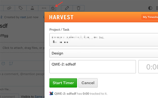 YouTrack support for Harvest Time Tracker  from Chrome web store to be run with OffiDocs Chromium online