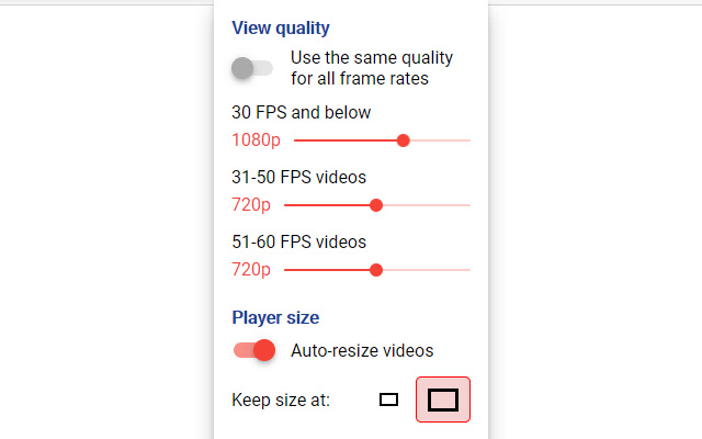 YouTube Auto HD + FPS  from Chrome web store to be run with OffiDocs Chromium online