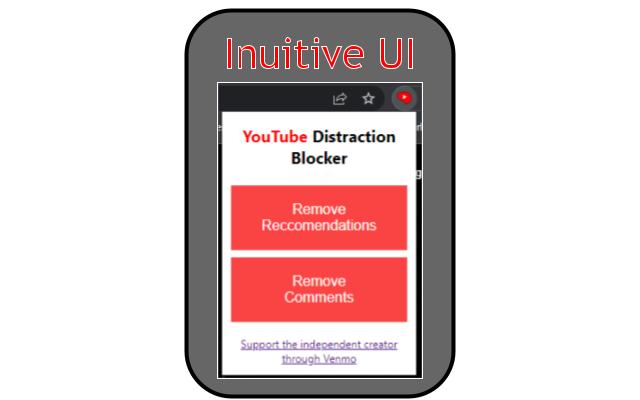 YouTube Distraction Blocker  from Chrome web store to be run with OffiDocs Chromium online