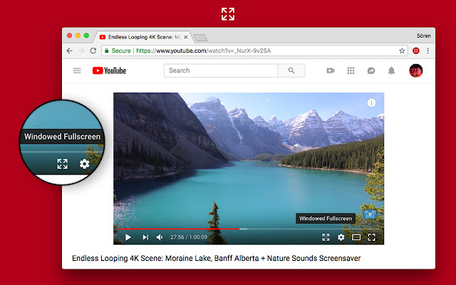 YouTube Inline Fullscreen  from Chrome web store to be run with OffiDocs Chromium online