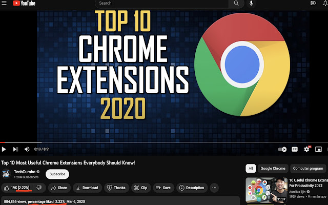 Youtube Likeability Score  from Chrome web store to be run with OffiDocs Chromium online