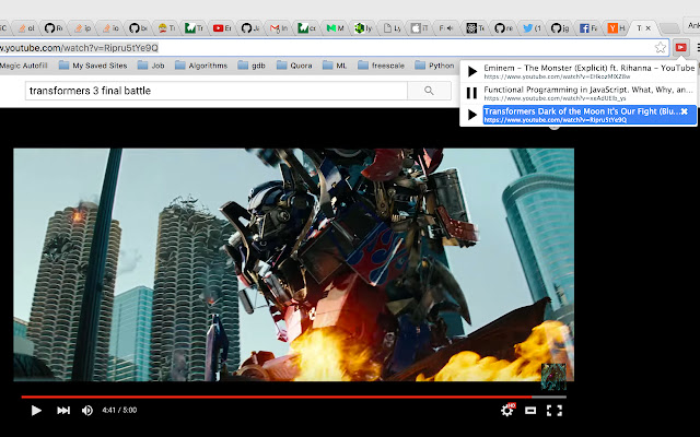 Youtube playback control  from Chrome web store to be run with OffiDocs Chromium online