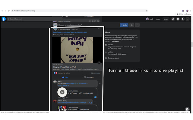 Youtube Playlister  from Chrome web store to be run with OffiDocs Chromium online