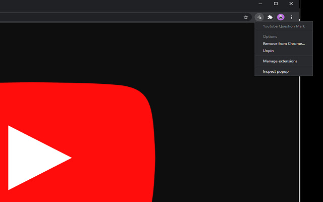 Youtube Question Mark  from Chrome web store to be run with OffiDocs Chromium online