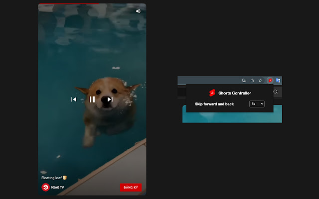 Youtube Short Controller  from Chrome web store to be run with OffiDocs Chromium online