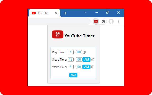 YouTube Sleep Timer  from Chrome web store to be run with OffiDocs Chromium online