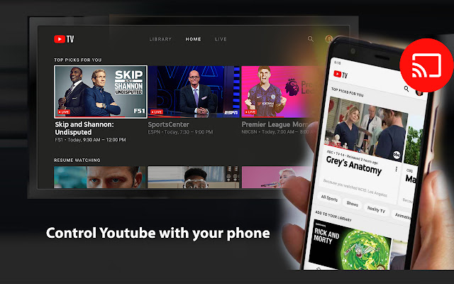 Youtube smart phone control  from Chrome web store to be run with OffiDocs Chromium online