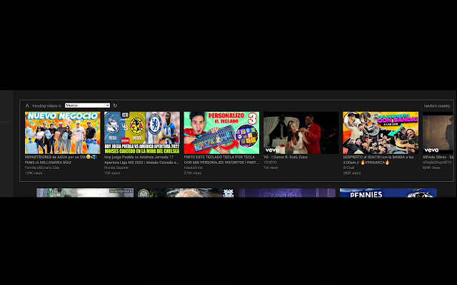 YouTube Trends  from Chrome web store to be run with OffiDocs Chromium online