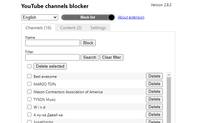 Youtube video and channel blocker  from Chrome web store to be run with OffiDocs Chromium online