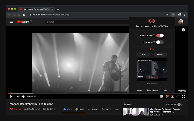 YouTube Views  from Chrome web store to be run with OffiDocs Chromium online