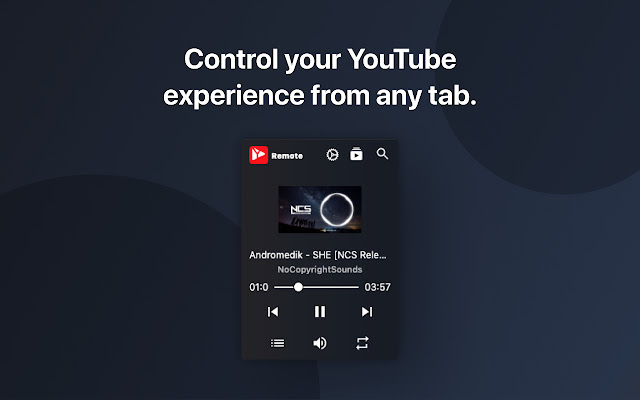 YT Remote  from Chrome web store to be run with OffiDocs Chromium online