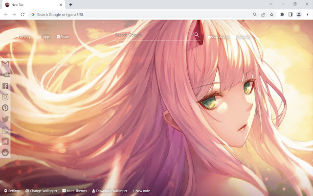 Zero Two Wallpaper din magazinul web Chrome va fi rulat cu OffiDocs Chromium online