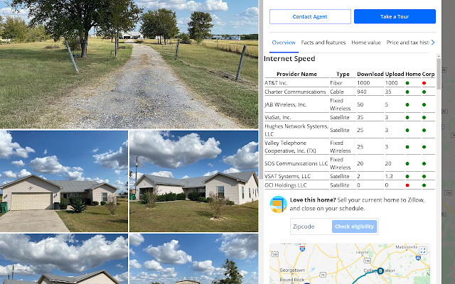 Zillow Broadband Information  from Chrome web store to be run with OffiDocs Chromium online
