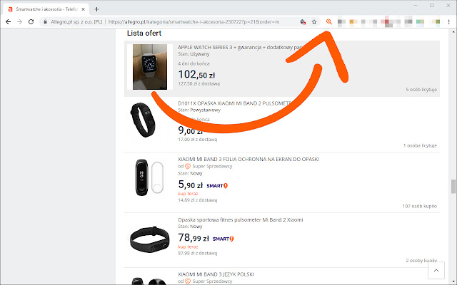 Znajdź listę ofert w Allegro  from Chrome web store to be run with OffiDocs Chromium online