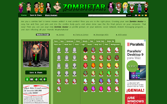 Zombietar  from Chrome web store to be run with OffiDocs Chromium online