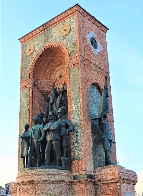 Free download Sculpture Monument Taksim -  free photo or picture to be edited with GIMP online image editor