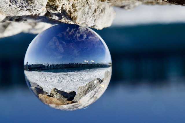 Free download sea ocean pier glass ball beach free picture to be edited with GIMP free online image editor