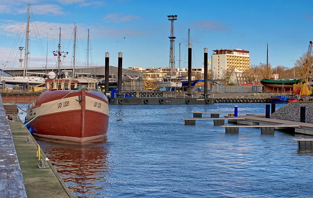 Free download sea port cutter dock vessel free picture to be edited with GIMP free online image editor