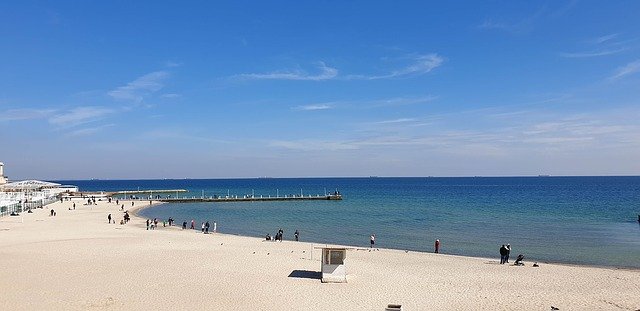 Descărcare gratuită Sea Sand Good Weather - fotografie sau imagini gratuite pentru a fi editate cu editorul de imagini online GIMP