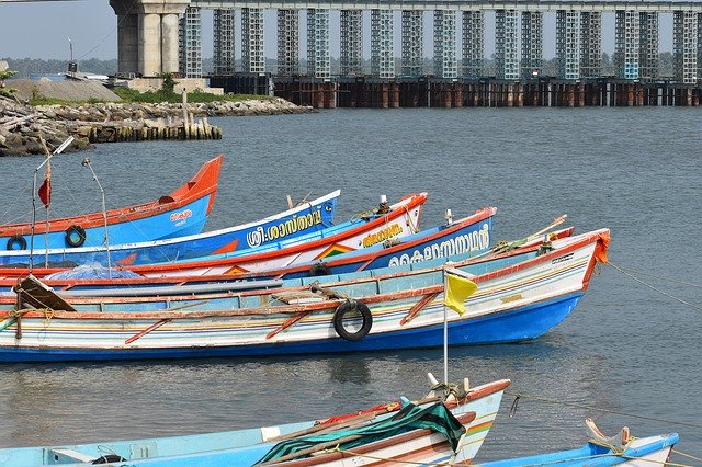 Free download Seashore Boats Fishing -  free photo or picture to be edited with GIMP online image editor