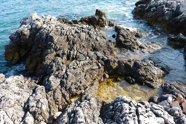 Free download Sea Stones Rocks free photo template to be edited with GIMP online image editor