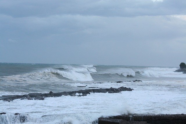 Free download Sea Storm Cliff Country -  free free photo or picture to be edited with GIMP online image editor