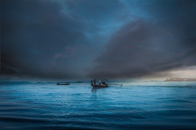 Free download sea storm fishermen clouds weather free picture to be edited with GIMP free online image editor