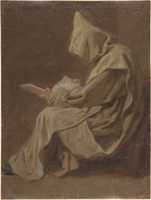 Free download Seated Carthusian Holding an Open Book free photo or picture to be edited with GIMP online image editor