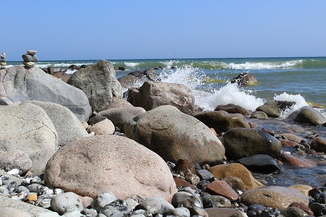 Free download Sea Water Stones -  free photo or picture to be edited with GIMP online image editor