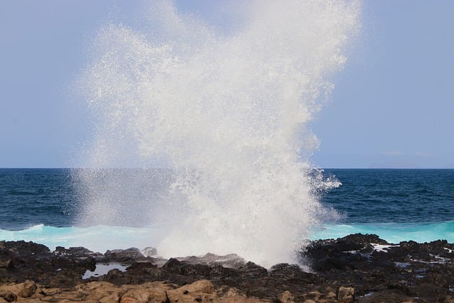 Free download sea waves lava rock coast splash free picture to be edited with GIMP free online image editor