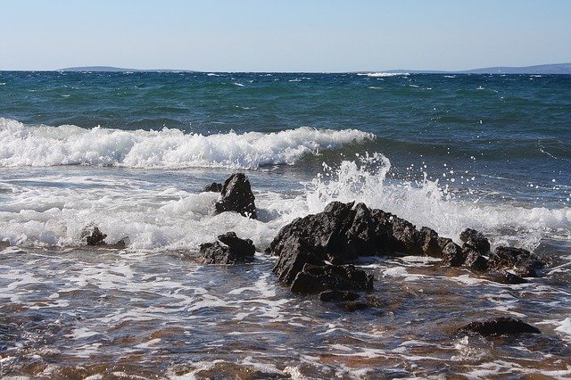 Free download Sea Wave Stones -  free photo or picture to be edited with GIMP online image editor