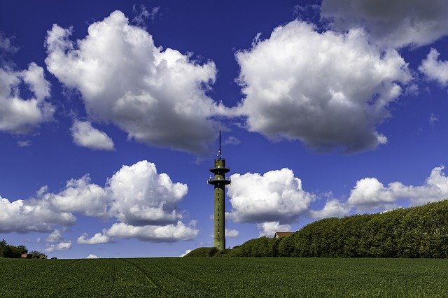 Free download Sendemast Tower Blue Sky -  free photo or picture to be edited with GIMP online image editor